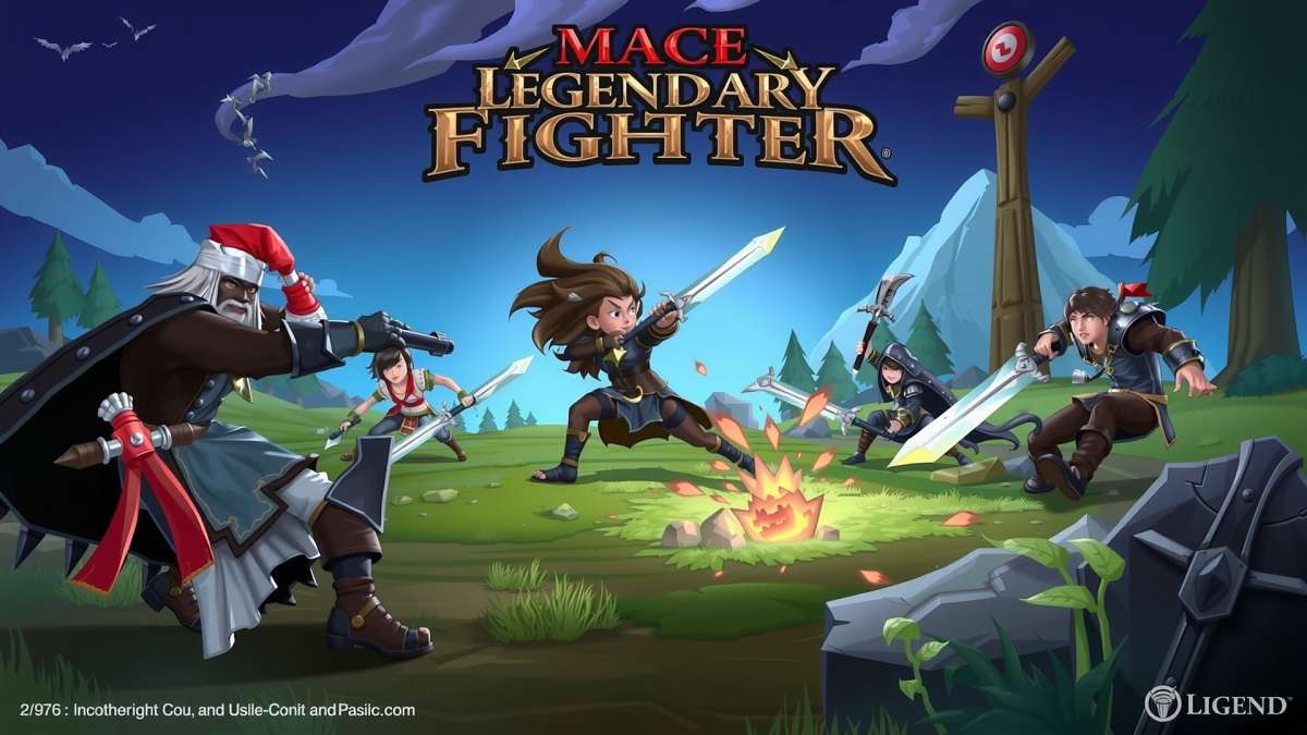 Mace Legendary Fighter Cover Art Mace Legendary Fighter game cover showing warriors in combat